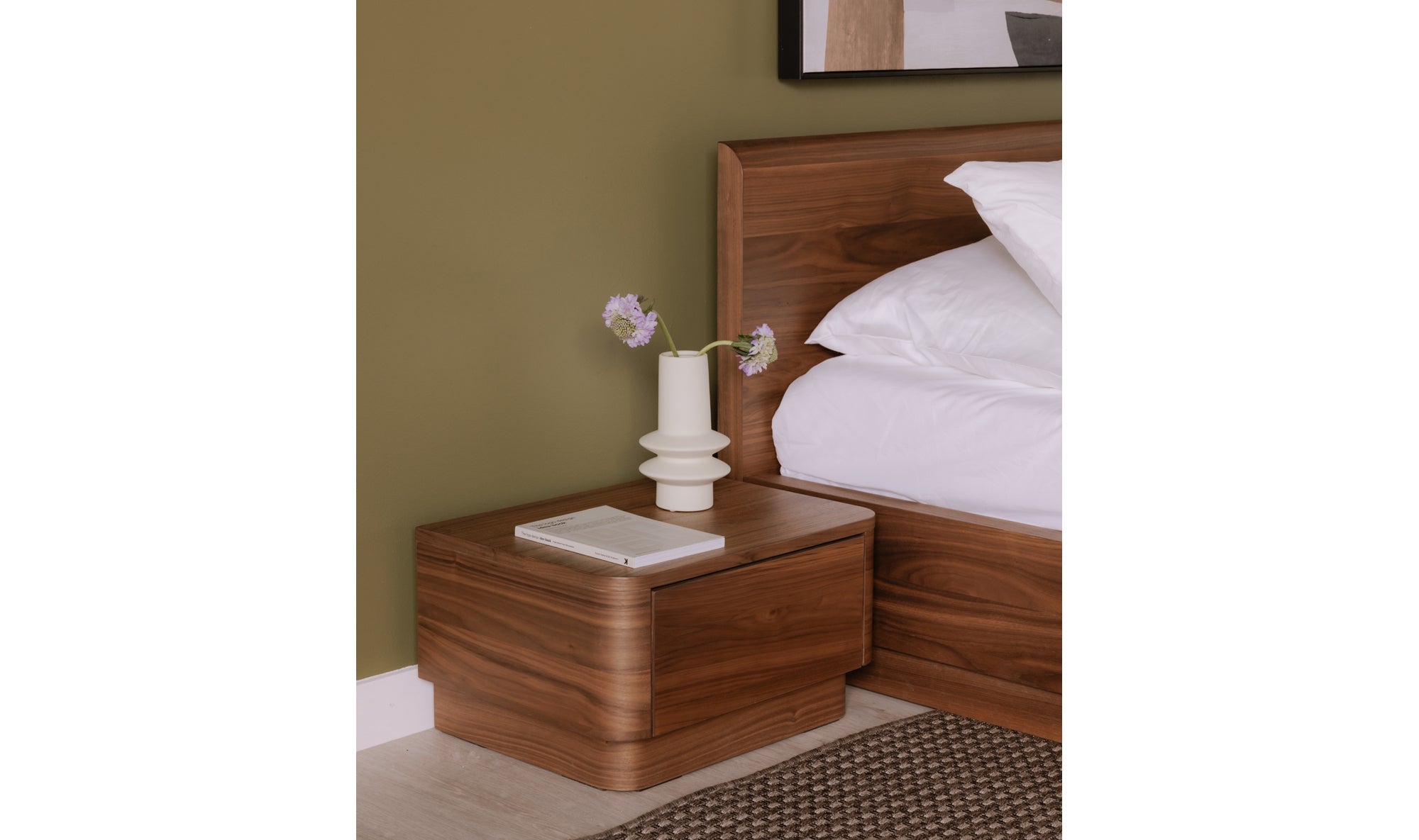 Round Off Small Nightstand