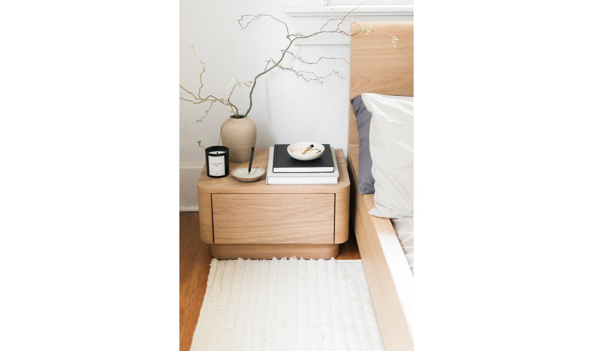 Round Off Small Nightstand