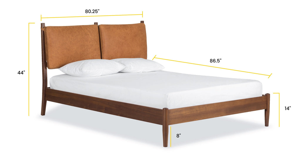 Truro Bed with Leather Cushions