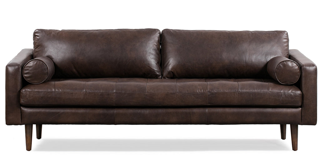 Napa Leather Sofa 88.5”