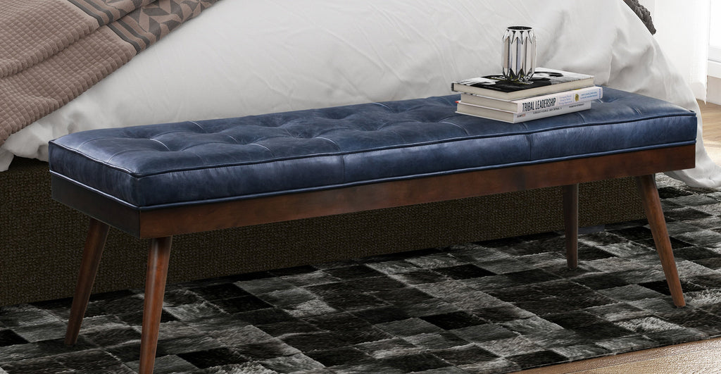 Luca Leather Bench