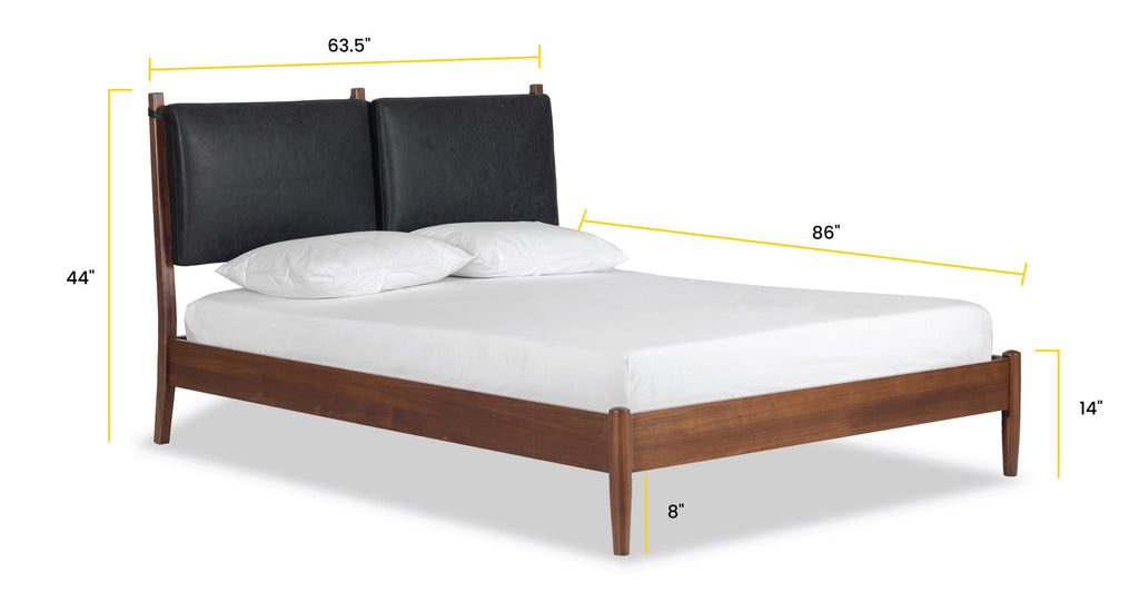 Truro Bed with Leather Cushions