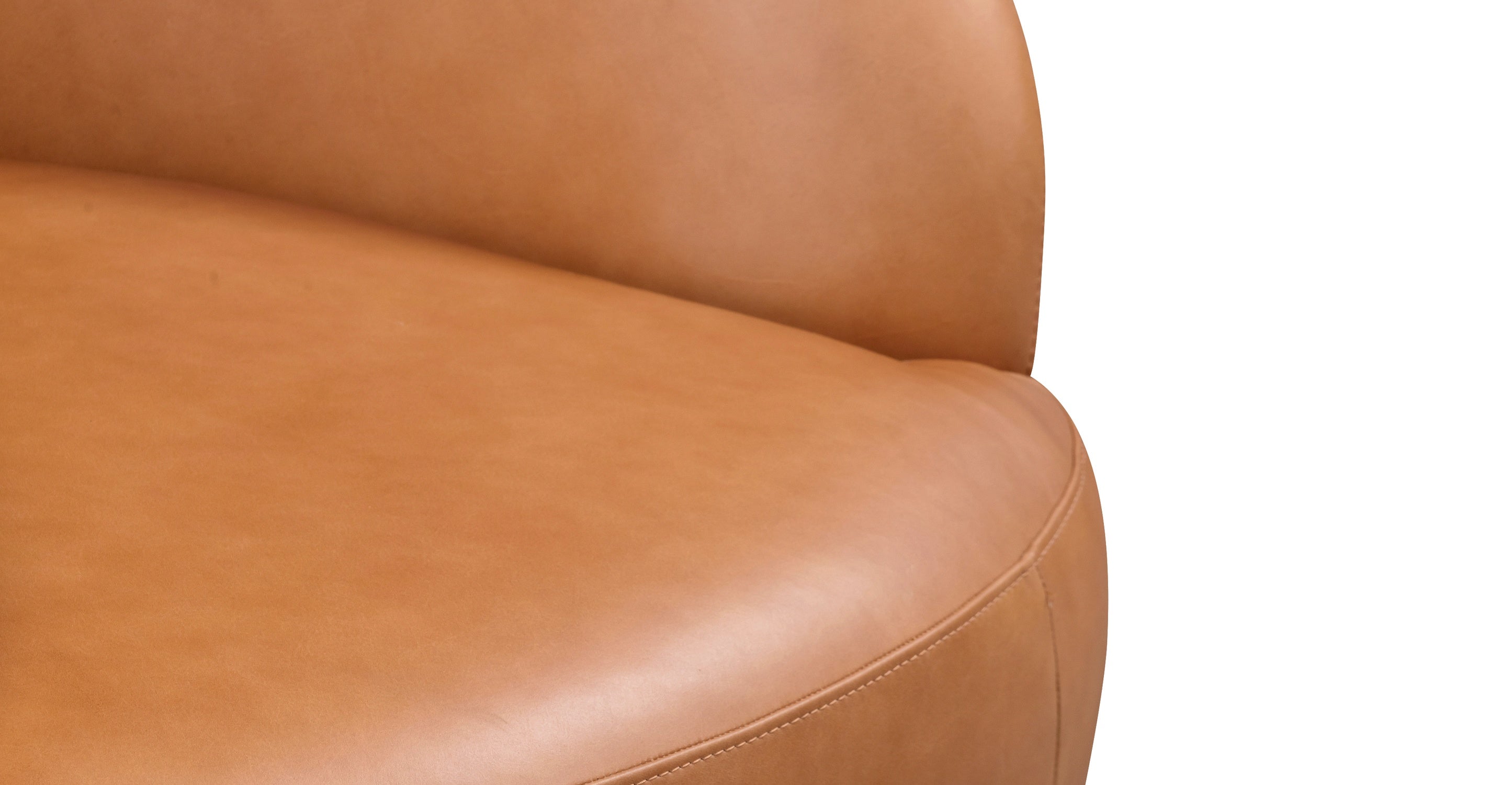 Alma Leather Swivel Chair