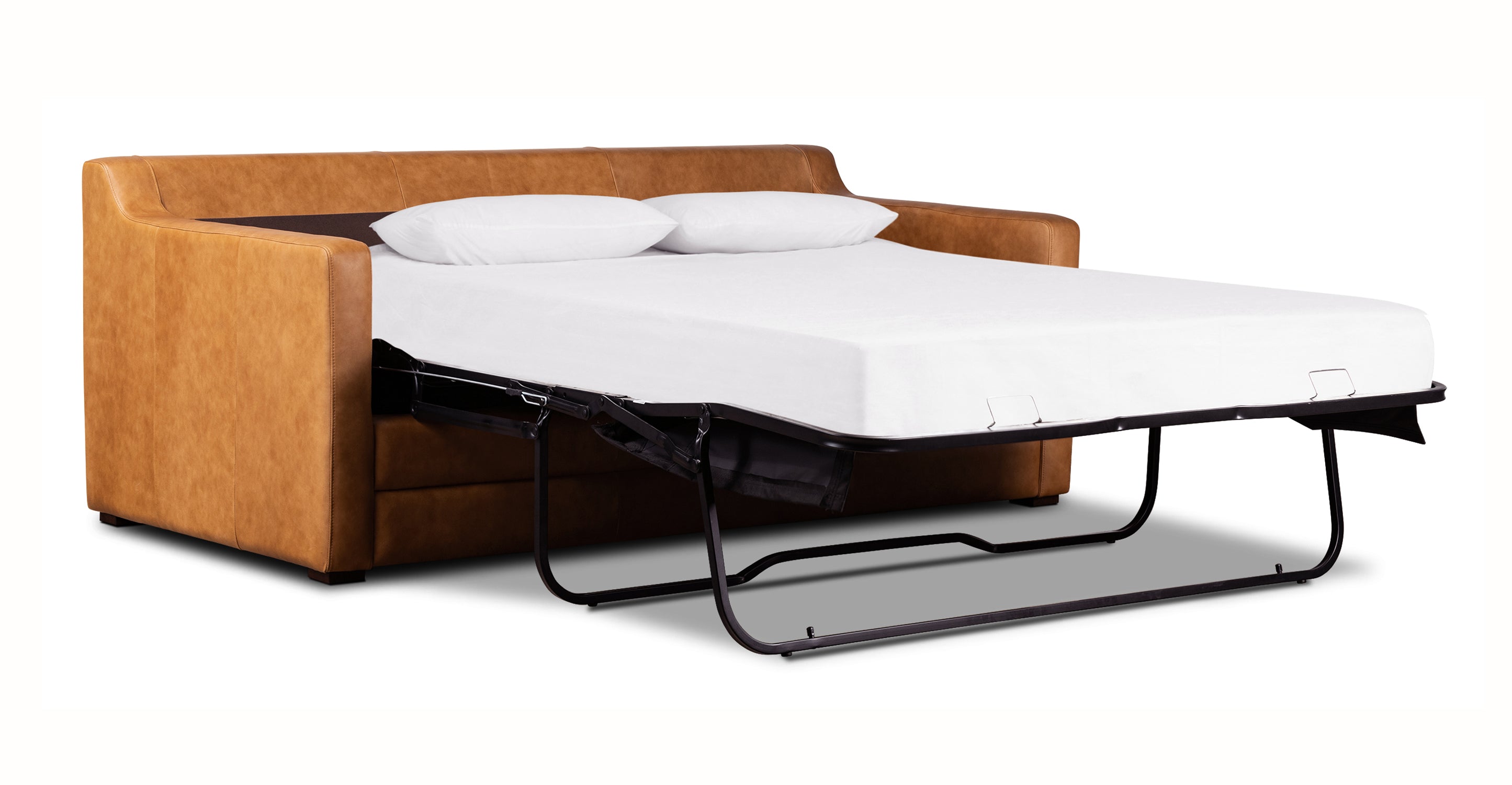 Sorrento Leather Pull-Out Convertible Sleeper Sofa