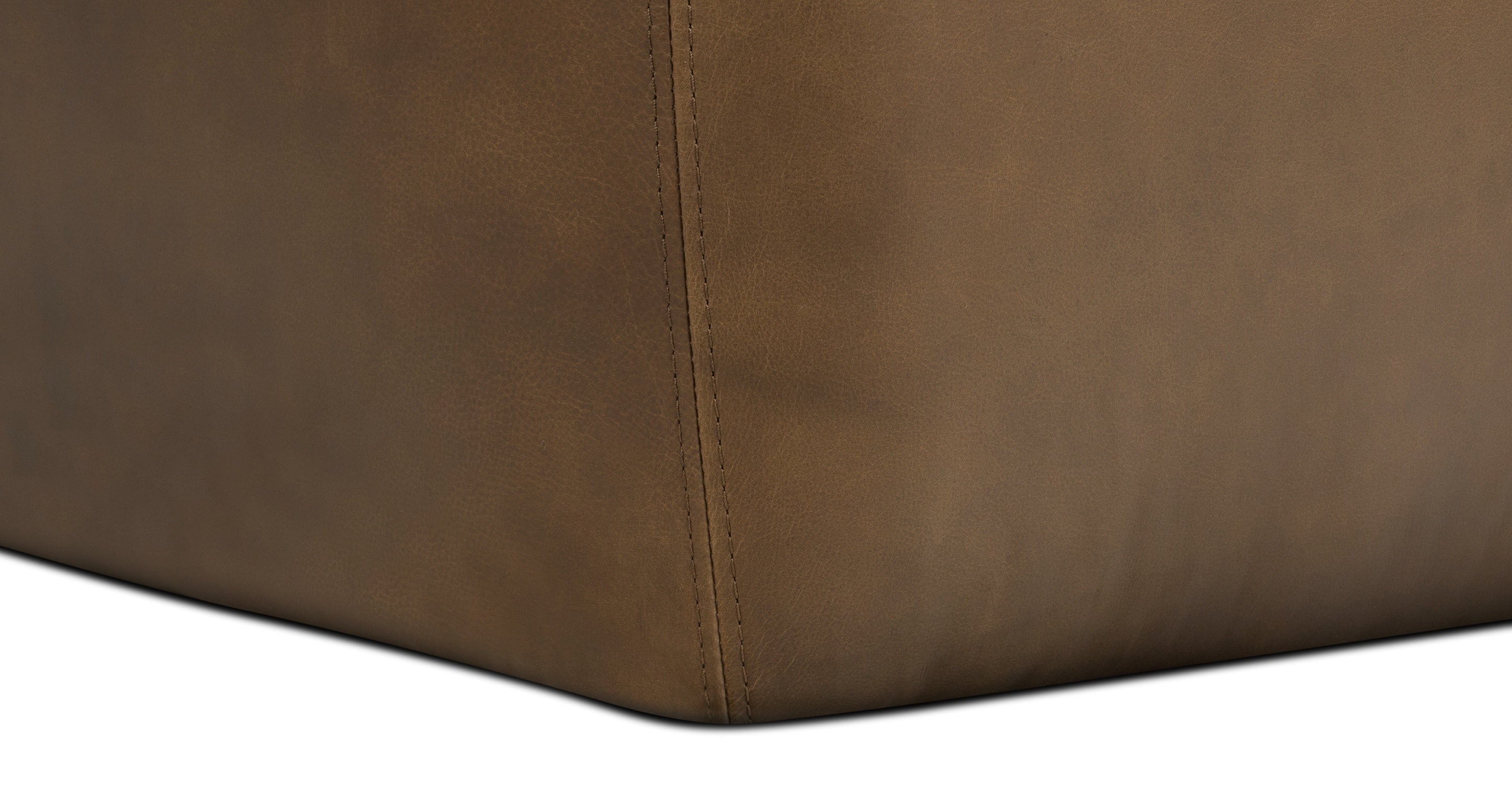 Denver Leather Ottoman
