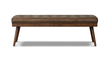 Luca Leather Bench