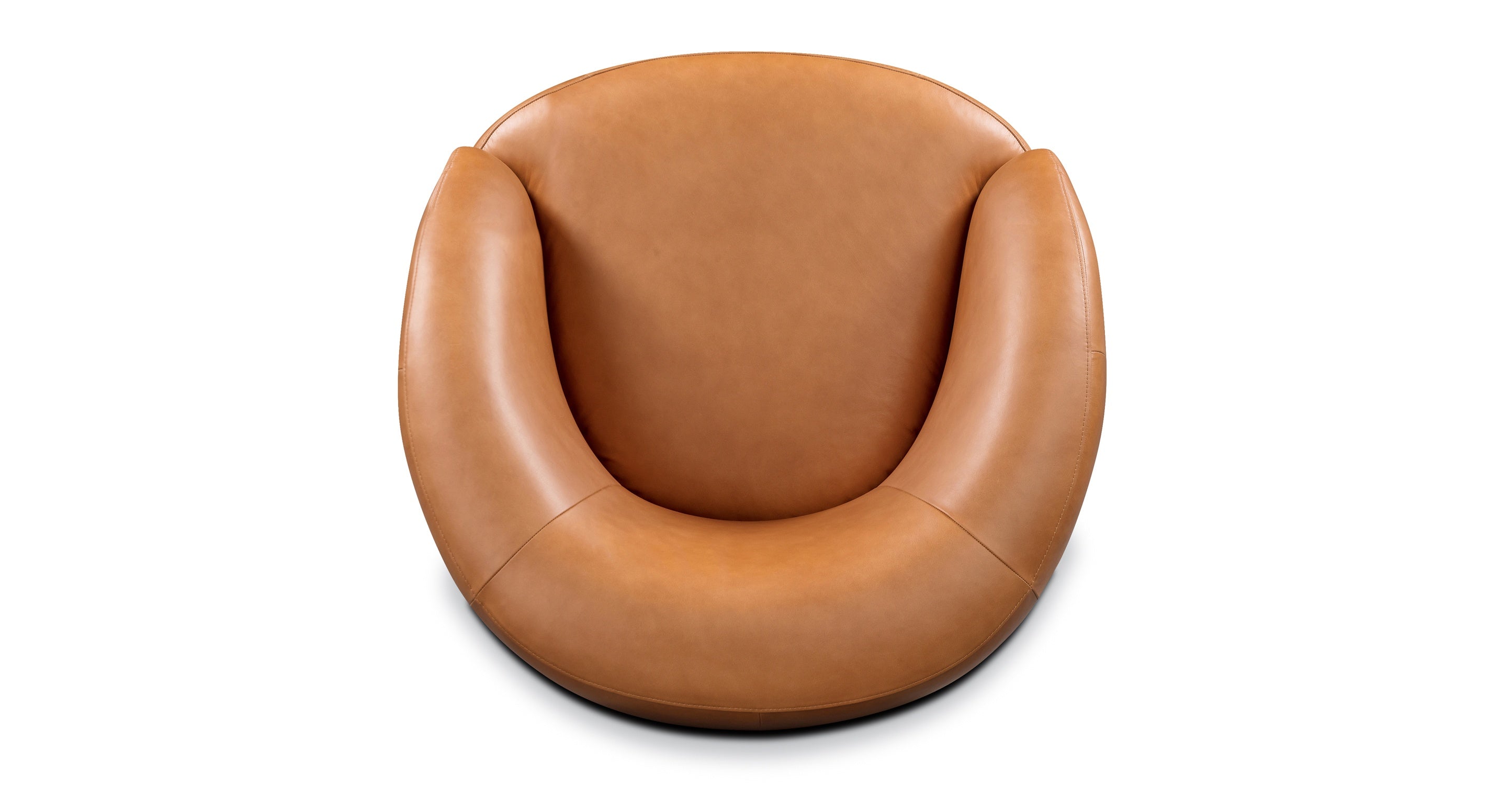 Alma Leather Swivel Chair