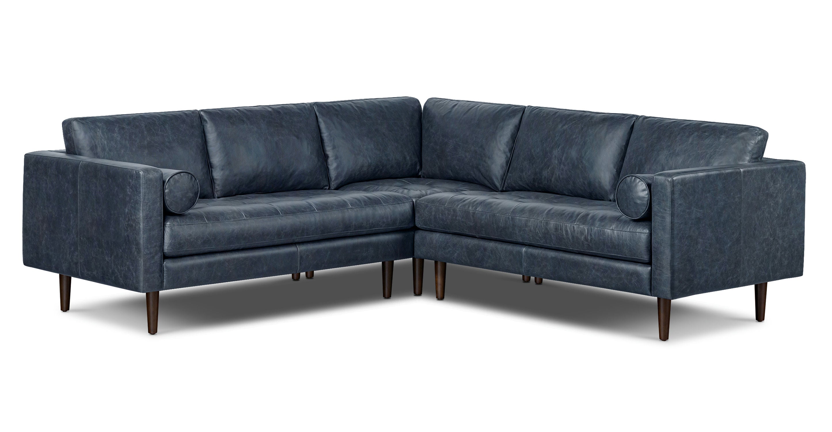 Napa Leather Corner Sectional Sofa