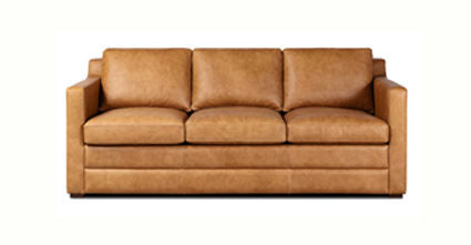 Sorrento Leather Pull-Out Convertible Sleeper Sofa